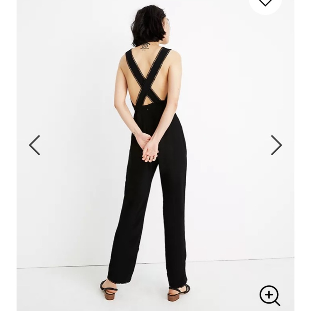 Madewell Crisscross Open Back Jumpsuit Size 16